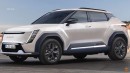 2025 Kia EV4 Compact Electric SUV rendering by RMD CAR