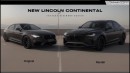 2025 Lincoln Continental Hybrid rendering by Digimods DESIGN