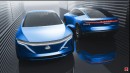 2025 Nissan Maxima IM EV rendering by Halo oto