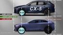 Representación del Mazda CX-5 2025 realizada por AutoYa
