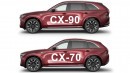 2025 Mazda CX-70 Hybrid rendering