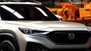 2025 Mazda CX-70 Hybrid rendering