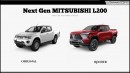 2025 Mitsubishi L200 rendering by Digimods DESIGN
