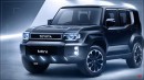 2025 Toyota Mini Land Cruiser rendering by Real Automotive
