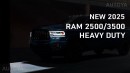 2025 Ram 2500 HD & 3500 HD rendering by AutoYa Interior