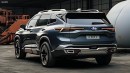 2025 Subaru Ascent rendering by CarsVision & Q Cars