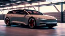 2025 Tesla Model 3 Highland Wagon rendering by PoloTo