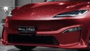 2025 Tesla Model 3 Plaid rendering by AutoYa