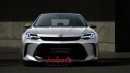 2025 Toyota Camry XV80 rendering based on Toyota's teaser picture