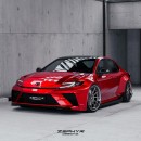2025 Toyota Camry slammed widebody rendering by zephyr_designz