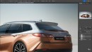 2025 Toyota Camry Hybrid Wagon rendering by Theottle