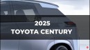 2025 Toyota Century SUV EV rendering by Halo oto