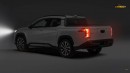 2025 Toyota Corolla Cross Truck rendering by Carbizzy