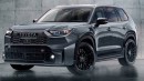 2025 Toyota Grand Highlander GR Sport rendering by AutoYa