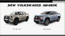 2025 VW Amarok rendering by Digimods DESIGN