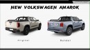 2025 VW Amarok rendering by Digimods DESIGN