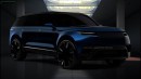 2026 Range Rover Electric rendering by Digimods DESIGN