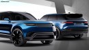 2026 Range Rover Electric rendering by Digimods DESIGN
