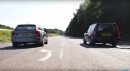 Volvo wagons drag racing