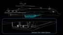 Cantharus Yacht Concept Schematics