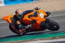 KTM RC 8C on the track in Jerez