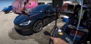 2,500-HP Donk Drag Races Tesla Model S Plaid, Don't Tell Elon About It