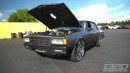 1987 Box Chevrolet with 26- and 24-inch wheels races Hellcat and CTS-V on 1320video