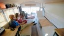 27-Foot School Bus Is a Couple's Dream Off-Grid Home With a Unique, Clever Layout