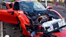 Ferrari SF90 crash