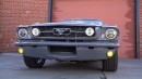 347 Stroker 1966 Ford Mustang restomod with Focus RS Stealth Gray paint