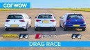 360 HP Golf R Drag Races Audi RS3, Proves Tuning Isn't Pointless