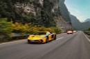 40 Lambos drove 680 miles through Chinese landscapes