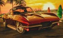 427 Chevy Corvette C2 Coupe Surf Hero rendering by adry53customs