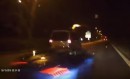Lamborghini Huracan Spyder reckless pass on Singapore Highway