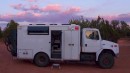 4x4 Overlanding Ambulance Features Genius Hide-Away Features and a Snug Living Space