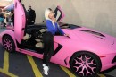 Nicki Minaj and Pink Lambo Aventador