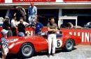 Phil Hill and his Ferrari 330 TRI/LM Spyder at Le Mans