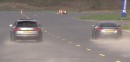 500 HP Decatted Audi TT RS Uses Launch Control to Take on ABT RS6