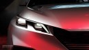 Peugeot Quartz Concept Headlight