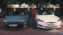 Audi RS e-tron GT vs. Tesla Model S 571-mile race on carwow