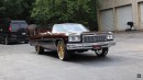 572 Big Block 1975 Chevrolet Caprice donk with Root Bear paintjob and gold Amani Forged 26s