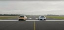 600 hp BMW M3 Competition Vs Porsche Taycan Turbo S drag race