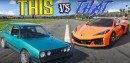 600-HP VW Golf GTI Drag Races Z06 Corvette, Two Pedals Are Better Than Three