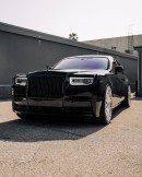 Rolls-Royce Phantom VIII Lowered on Brushed 26s with Mandarin interior by RDB LA
