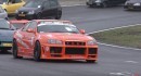 Nissan R33 drift car drag racing