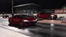 700 HP Acura NSX "Muscles" Drag Races Tesla Model S Raven