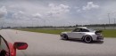 700 HP Air-Cooled Porsche 911 Drag Races Lamborghini Huracan