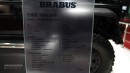Brabus 6x6 spec sheet in Chinese