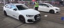 700 HP Golf R With Turbo R32 Engine Drag Races Audi RS4 B9
