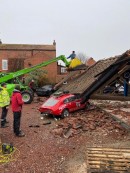 Ewen Sergison's barn collapsed over $700,000 car collection, during Storm Eunice